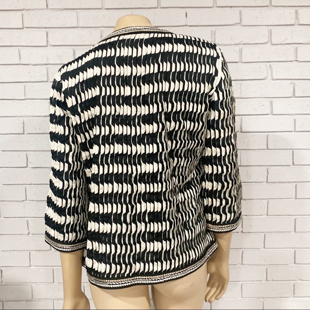 Chico’s Travelers Pleated Open Front Blazer - Picture 7 of 11